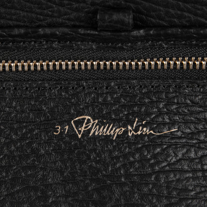 3.1 Phillip Lim 3.1 Textured Calfskin Medium Pashli Satchel Black 6 of 7