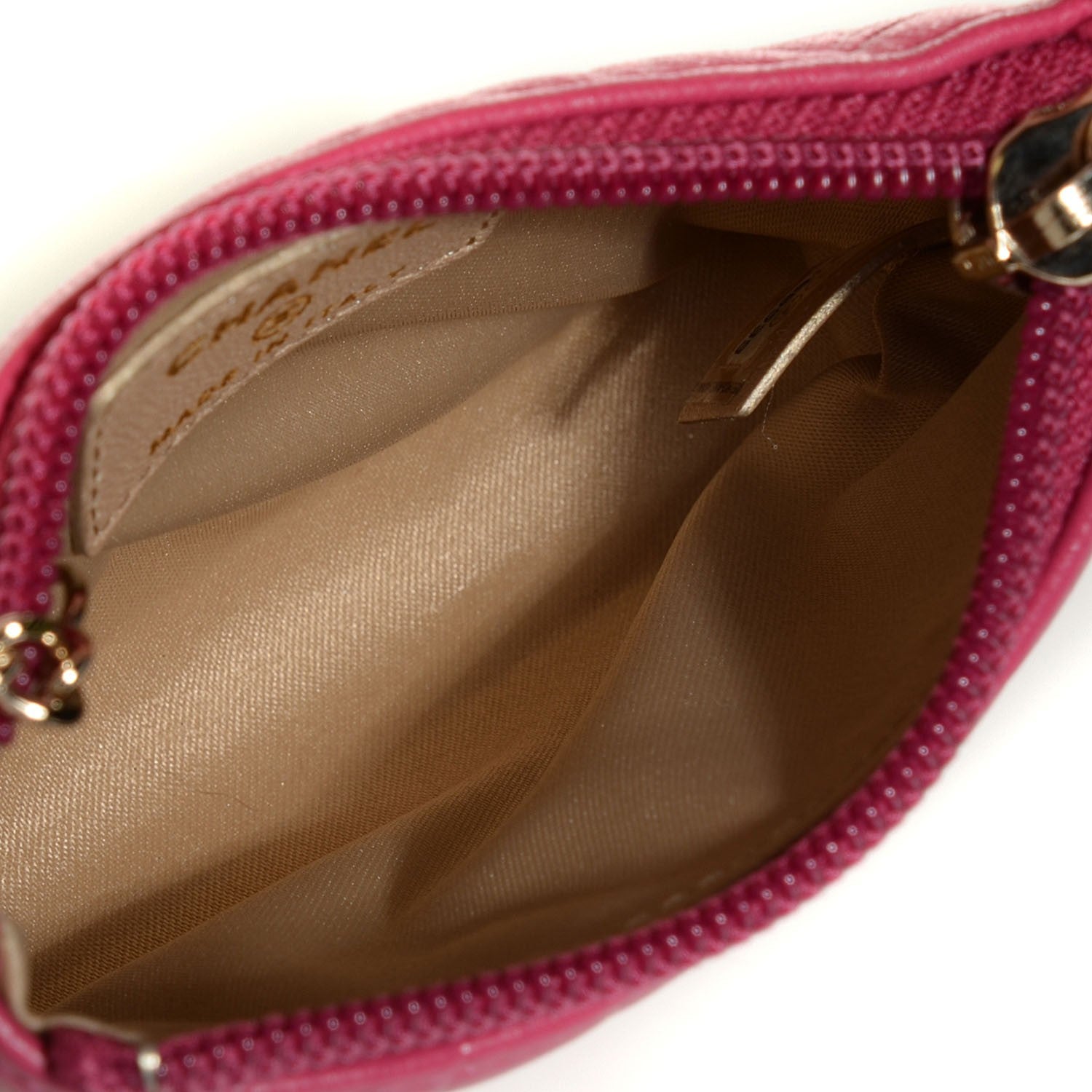 Chanel Lambskin Camellia Embossed Coin Purse Pink 5 of 7