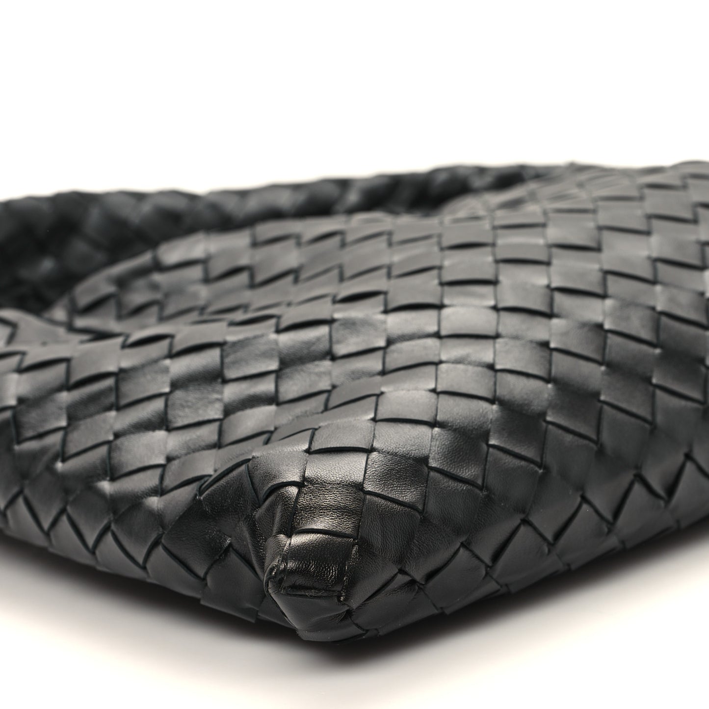 Calfskin Intrecciato Small Hop Black
