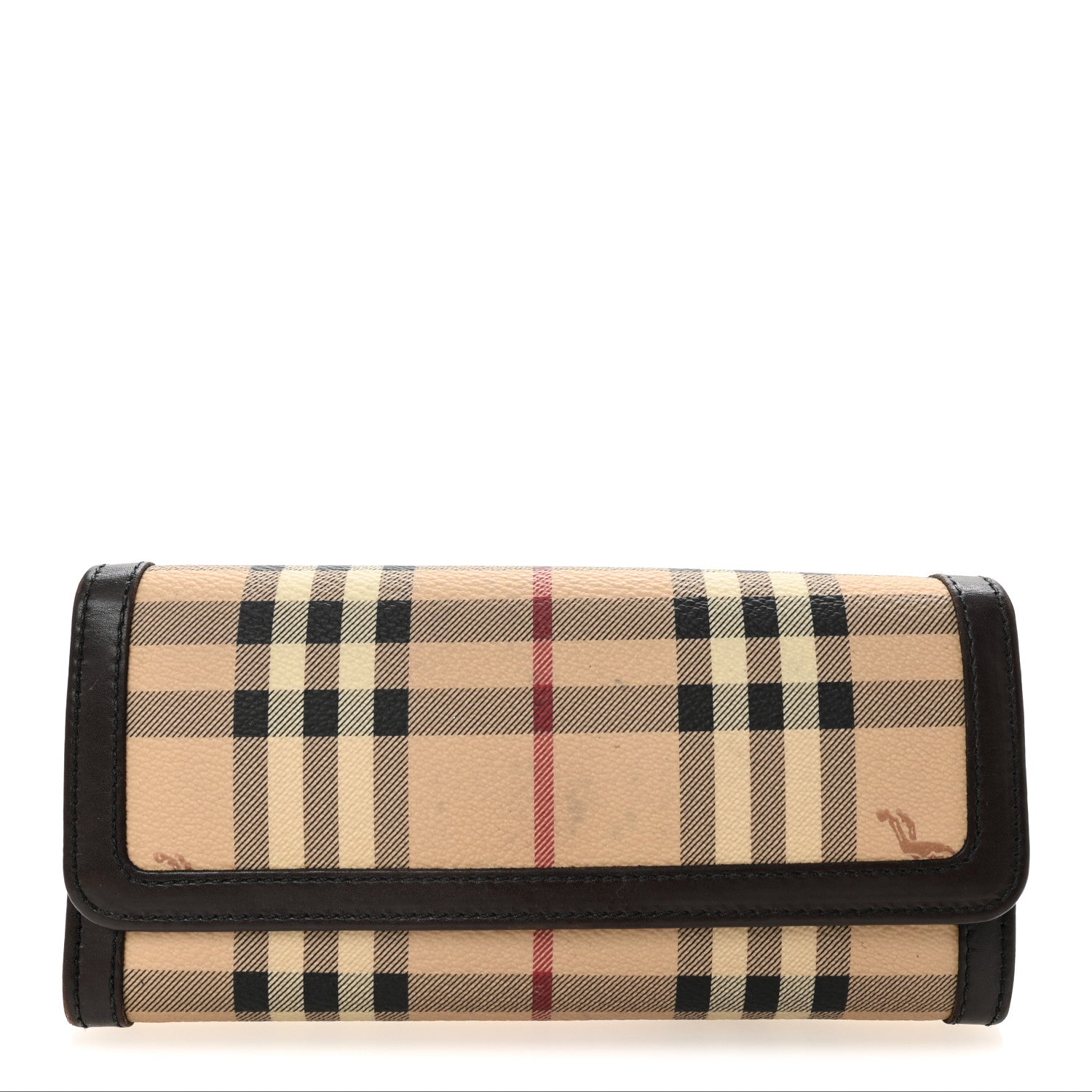 Burberry Haymarket Check Wallet Chocolate 1 of 11