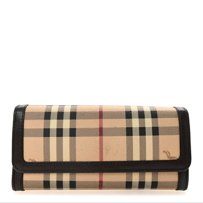 Burberry Haymarket Check Wallet Chocolate 1 of 11