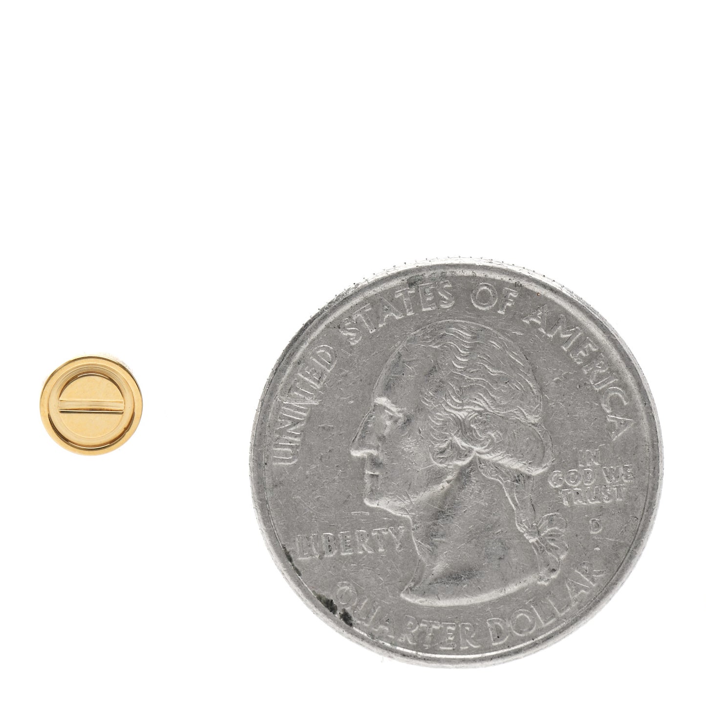18K Yellow Gold LOVE Single Earring