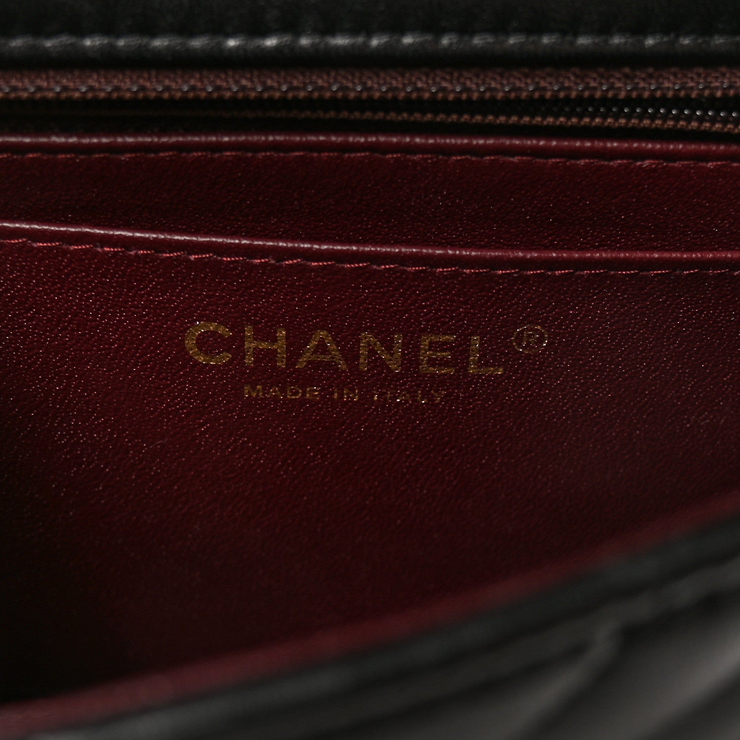 Chanel Lambskin Chevron Quilted Mini Square Flap Black 6 of 11