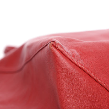 Celine Lambskin Horizontal Cabas Magenta 9 of 12