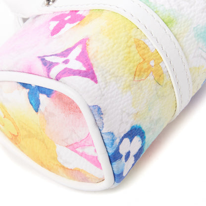 Louis Vuitton Monogram Watercolor Mini Keepall Bag Charm Key Holder Multicolor 5 of 7