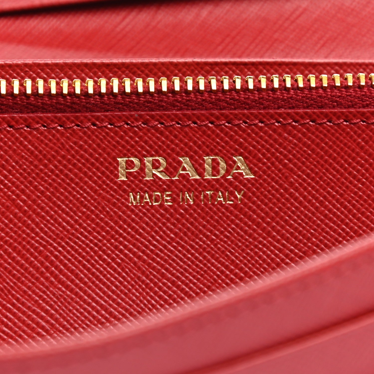 Prada Saffiano Metal Continental Flap Wallet Fuoco 7 of 12