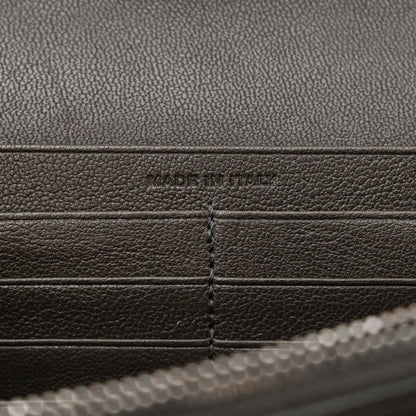 Saint Laurent Sheepskin Tri-Quilt Monogram Envelope Chain Wallet Earth 7 of 11