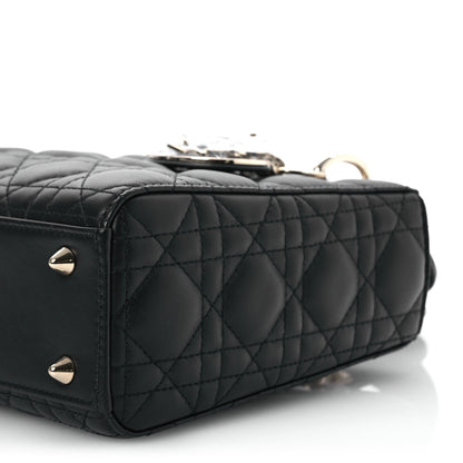 Christian Dior Lambskin Cannage Small My ABCDior Lady Dior Black 9 of 12