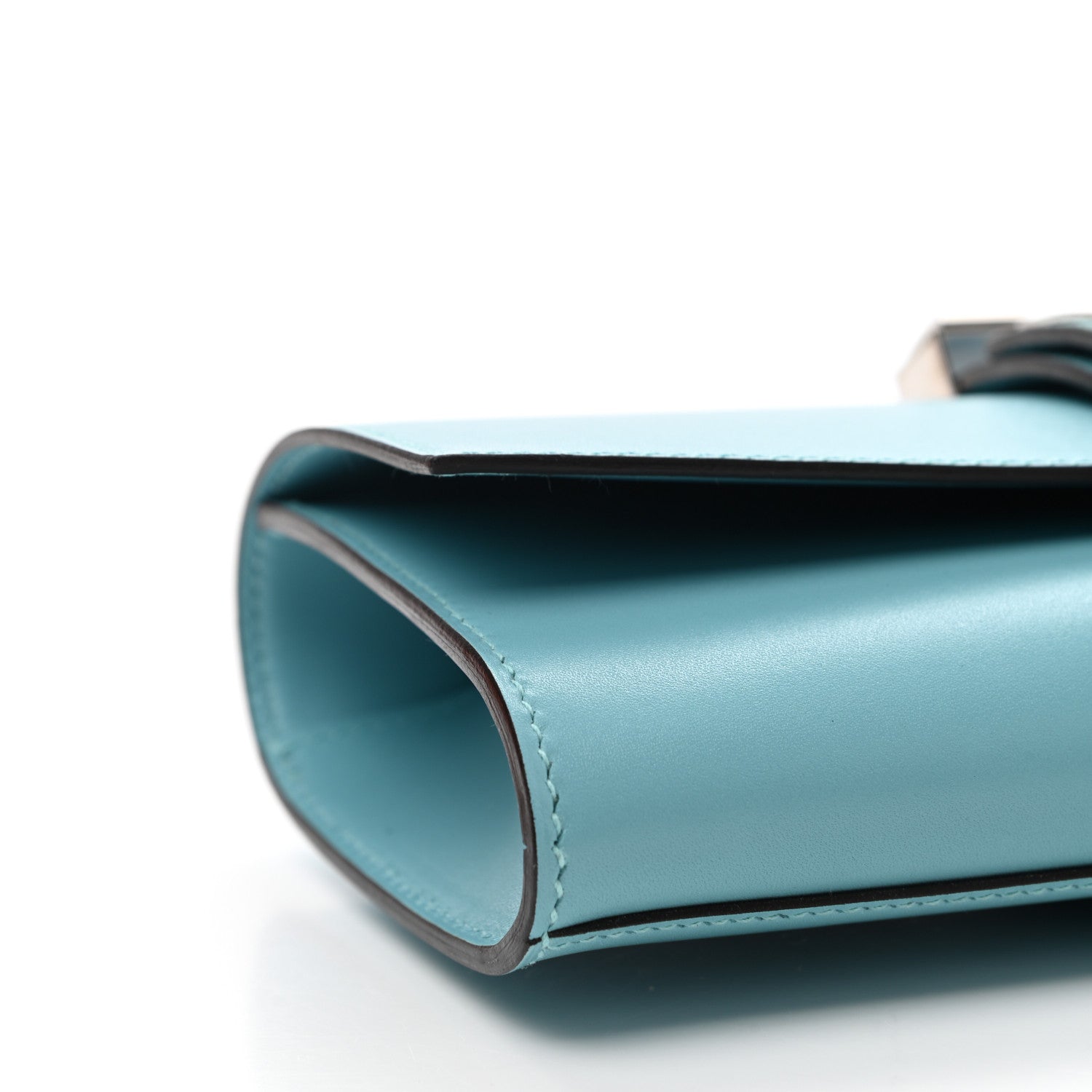 Hermes Tadelakt Medor 23 Clutch Bleu Atoll 8 of 10