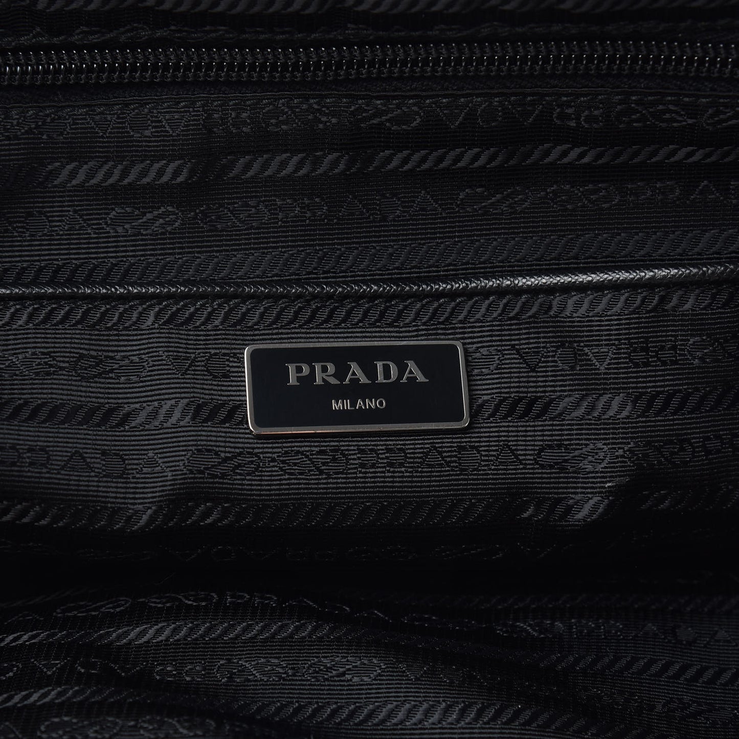 Tessuto Nylon Floral Print Medium Backpack Black