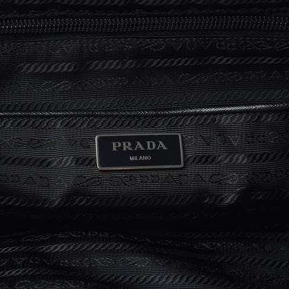 Prada Tessuto Nylon Floral Print Medium Backpack Black 5 of 10