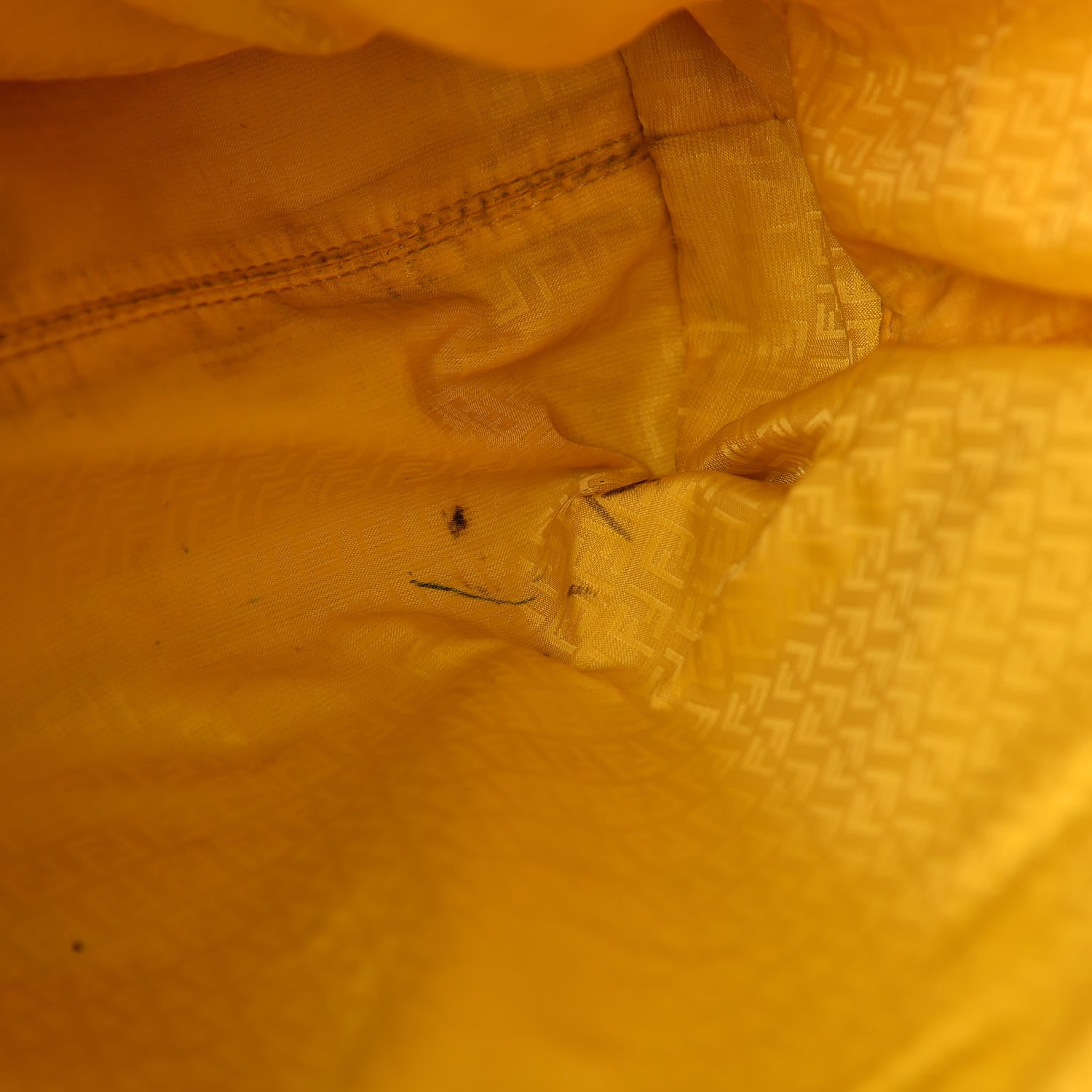 Fendi Zucca Spalmati Medium Roll Tote Tobacco Giallo 12 of 25