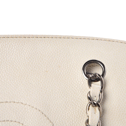 Chanel Caviar Quilted Timeless CC Bowler Bag White 12 of 18