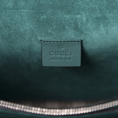 Gucci GG Supreme Monogram Embroidered Medium Dionysus Shoulder Bag Emerald 8 of 10