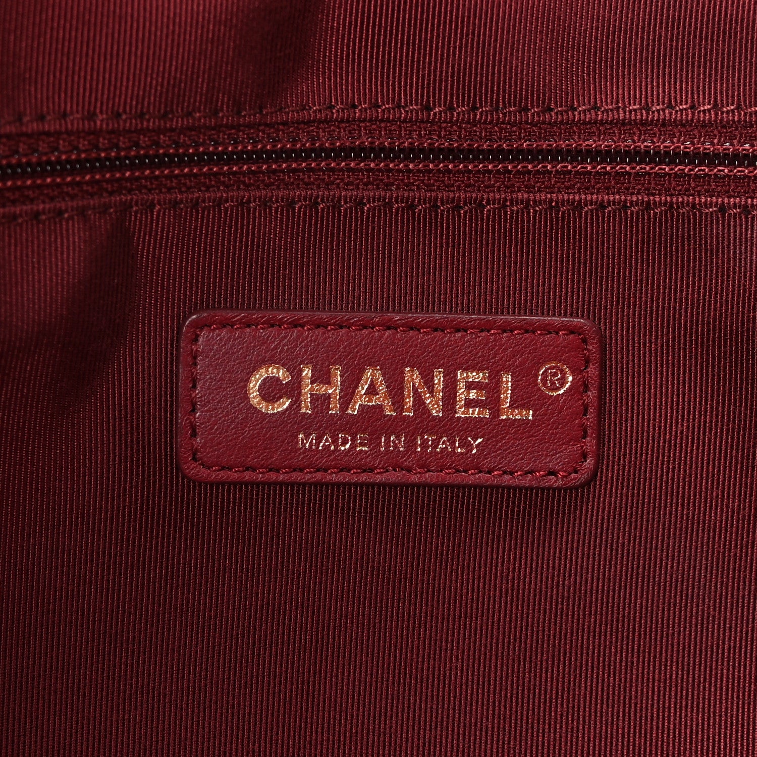 Chanel Shiny Aged Calfskin Shopping Bag Red 6 of 9