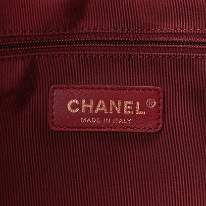 Chanel Shiny Aged Calfskin Shopping Bag Red 6 of 9