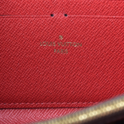 Louis Vuitton Damier Ebene Clemence Wallet Cherry 6 of 7