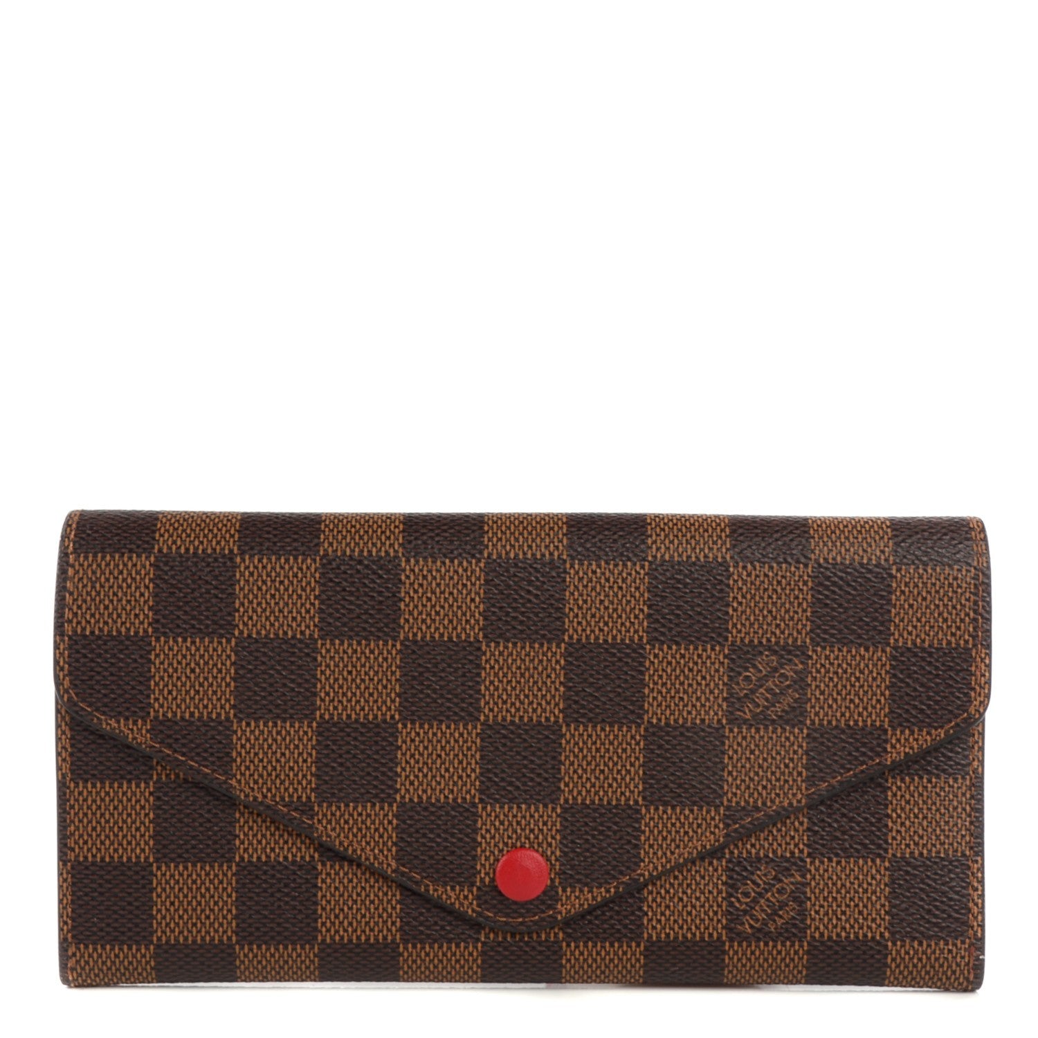 Louis Vuitton Damier Ebene Josephine Wallet Red 1 of 7