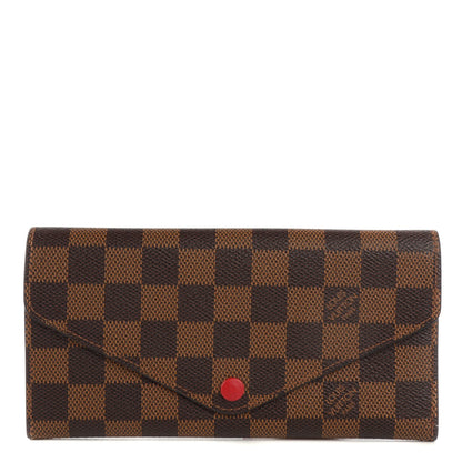Louis Vuitton Damier Ebene Josephine Wallet Red 1 of 7
