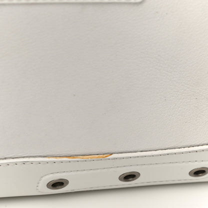 Christian Dior Grained Calfskin Street Chic Top Handle Bag White 20 of 35