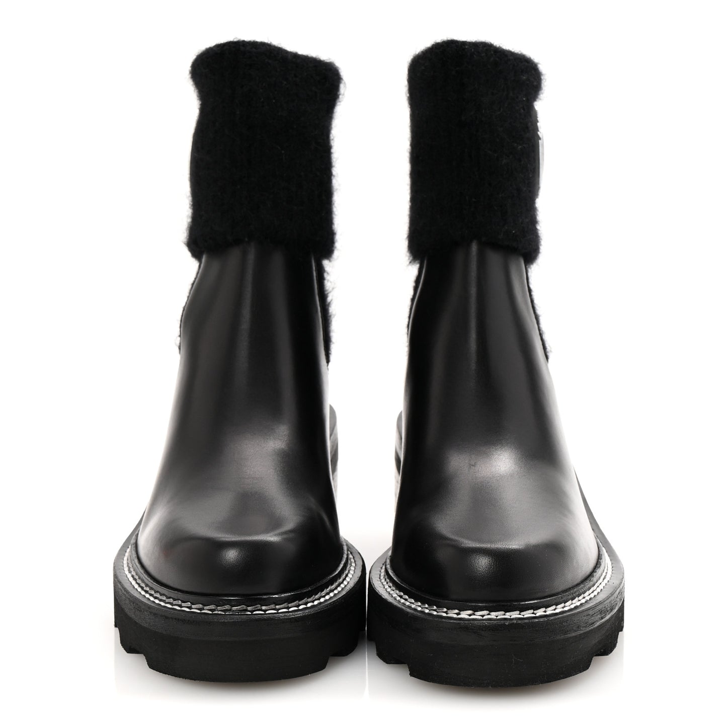 Calfskin Beaubourg Ankle Boots 37 Black