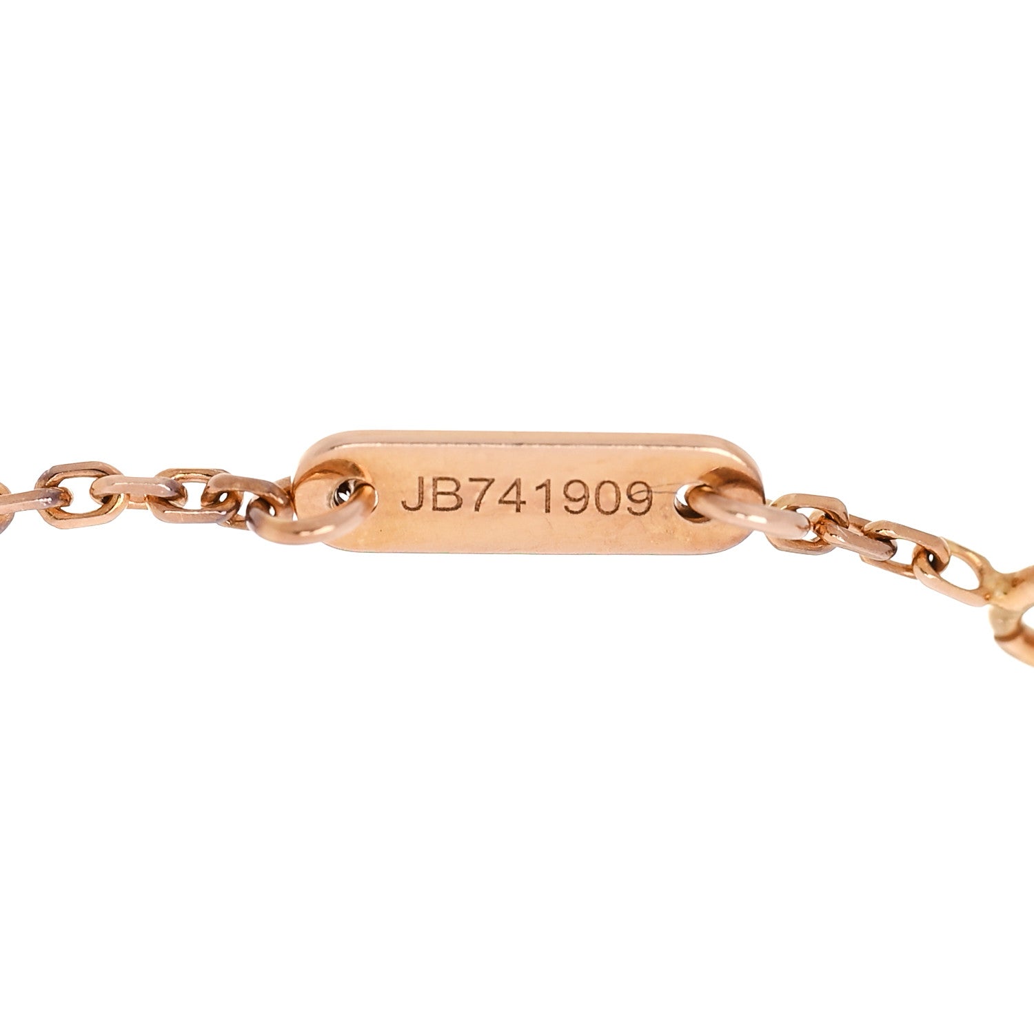 Van Cleef & Arpels 18K Rose Gold Carnelian Sweet Alhambra Heart Bracelet 4 of 6