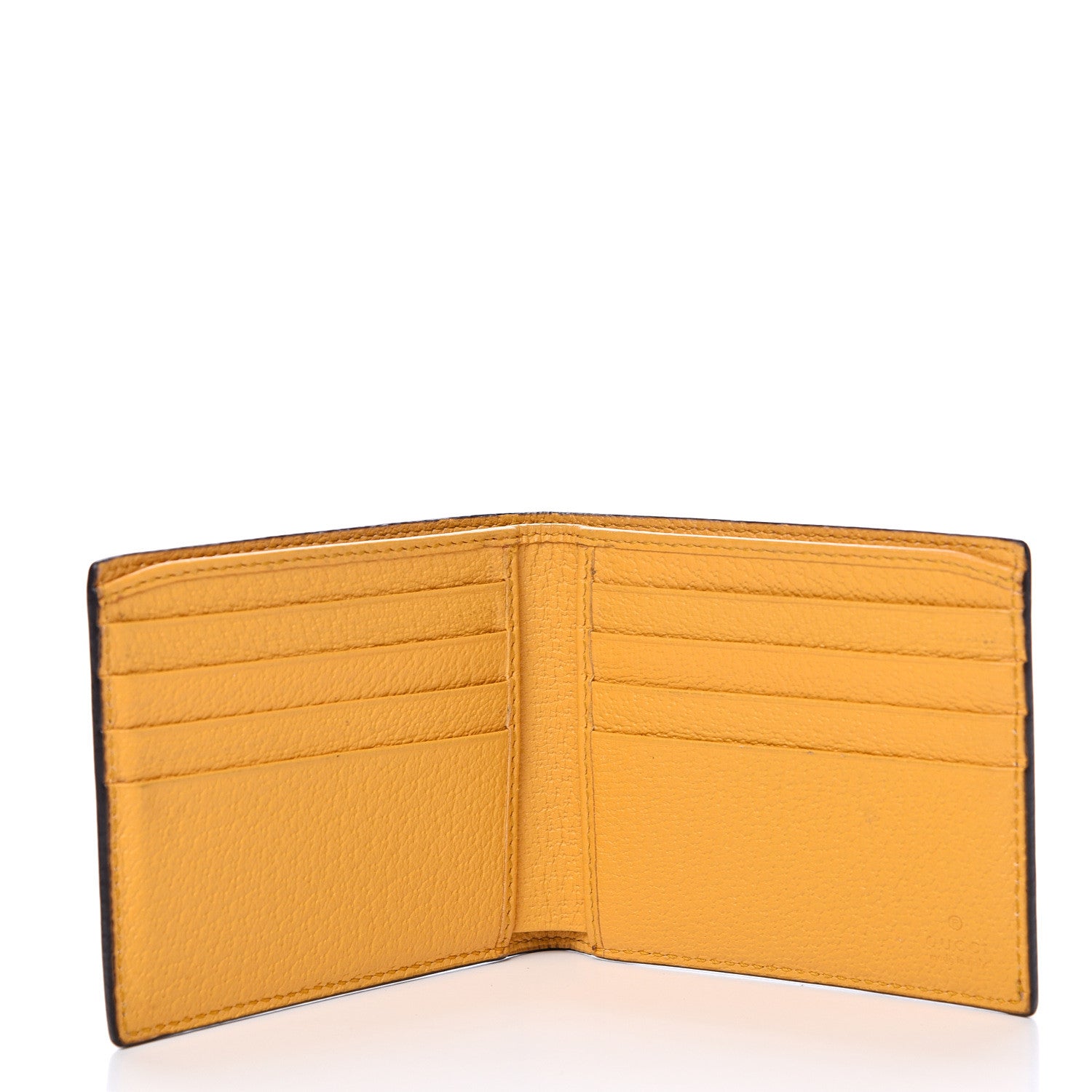 Gucci GG Supreme Monogram Neo Vintage Bi-Fold Wallet Beige Crop New Acero 4 of 7