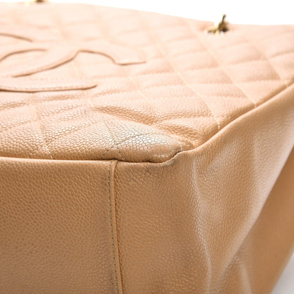 Chanel Caviar Quilted Grand Shopping Tote GST Beige 9 of 16