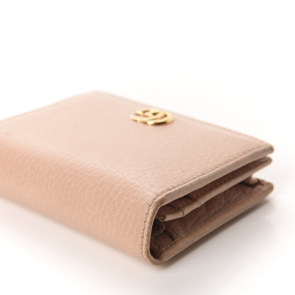 Gucci Dollar Calfskin GG Marmont Card Case Perfect Pink 9 of 12