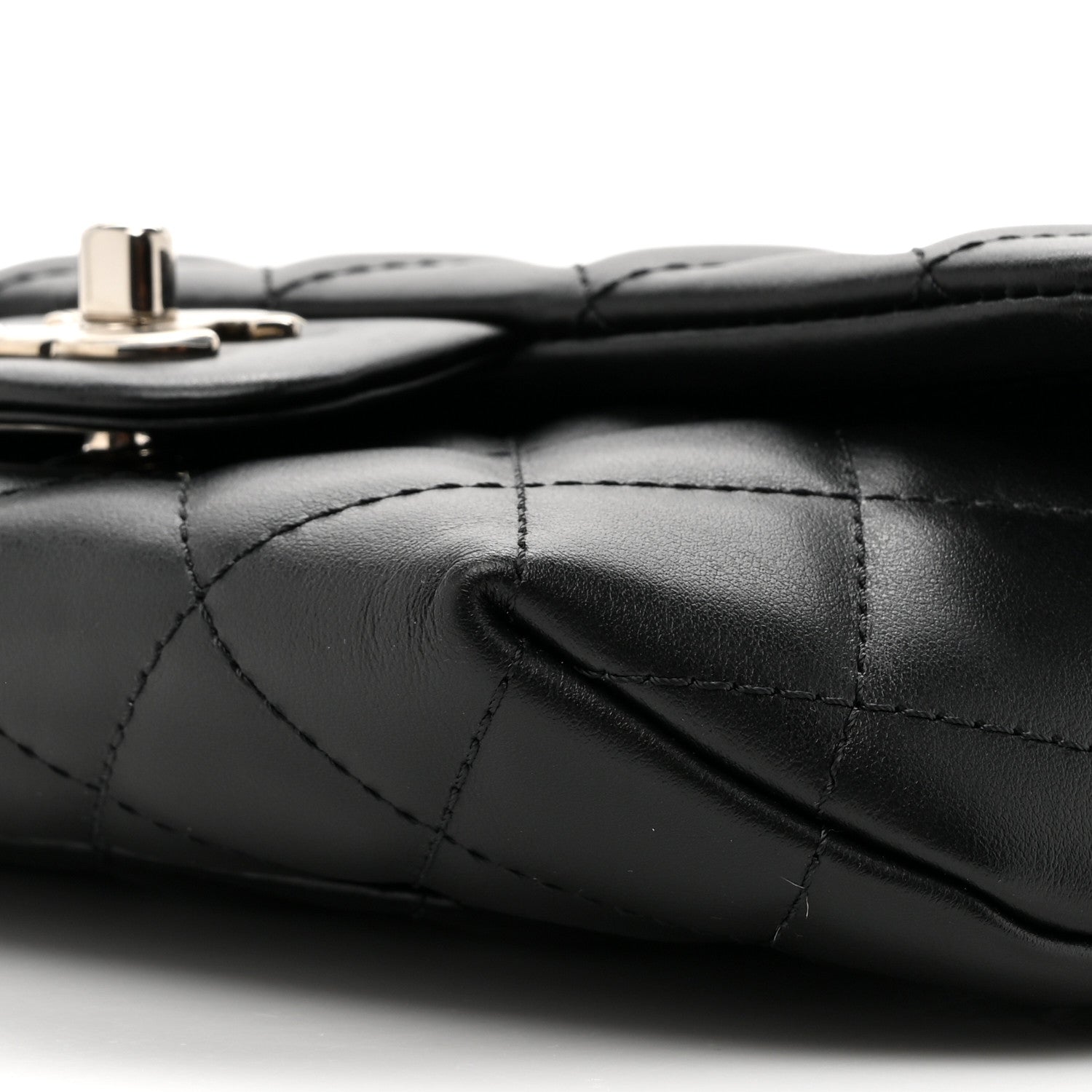 Chanel Calfskin Quilted CC Uniform Flap Belt Bag Black 9 of 10