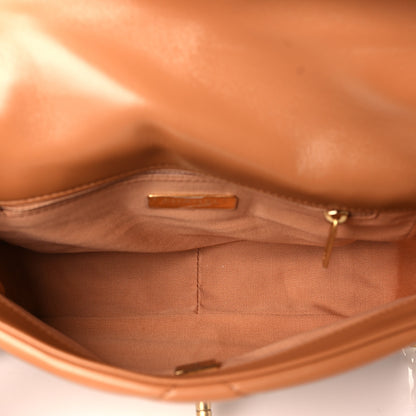 Chanel Lambskin Quilted Medium Chanel 19 Flap Brown 5 of 9