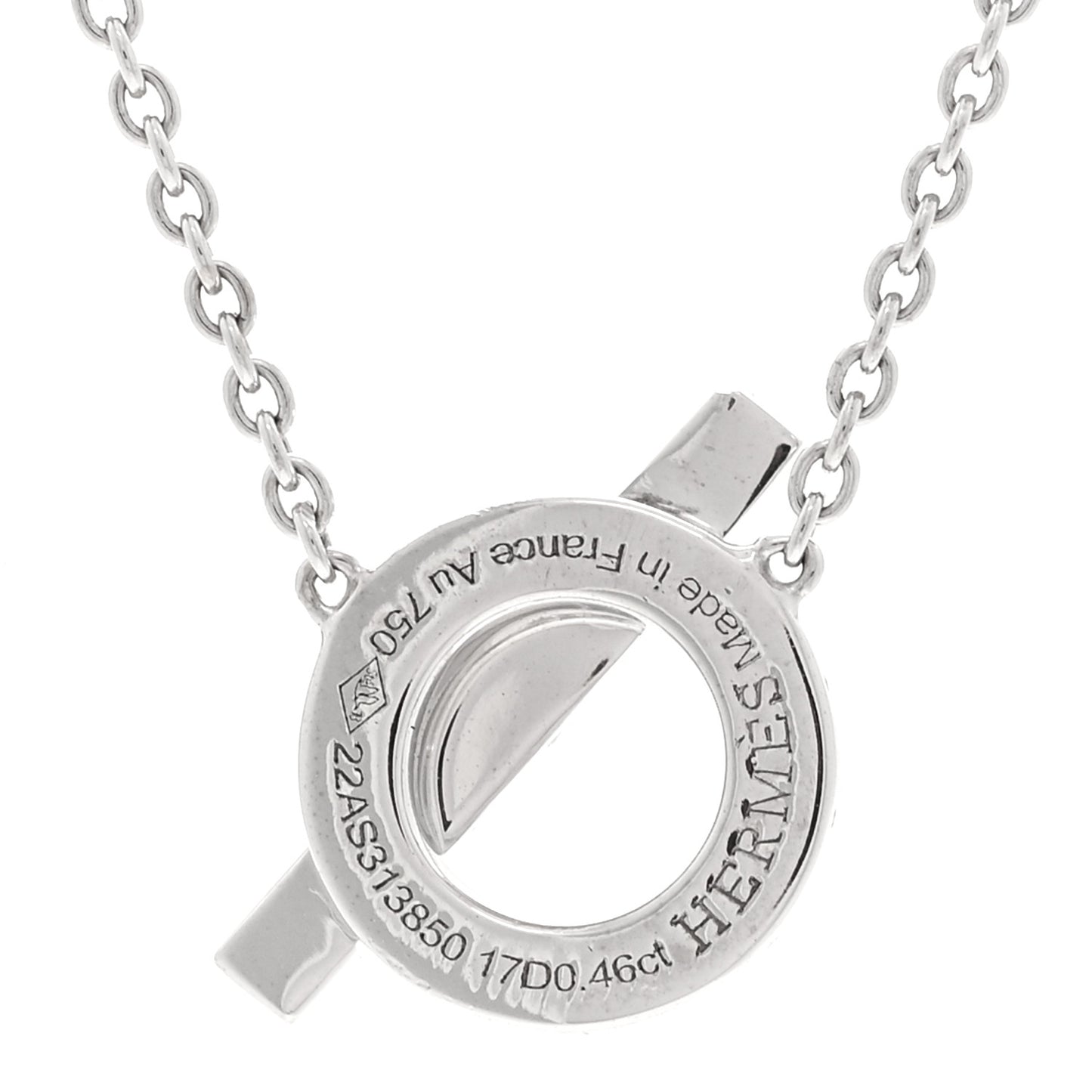 18K White Gold Diamond Finesse Pendant Necklace