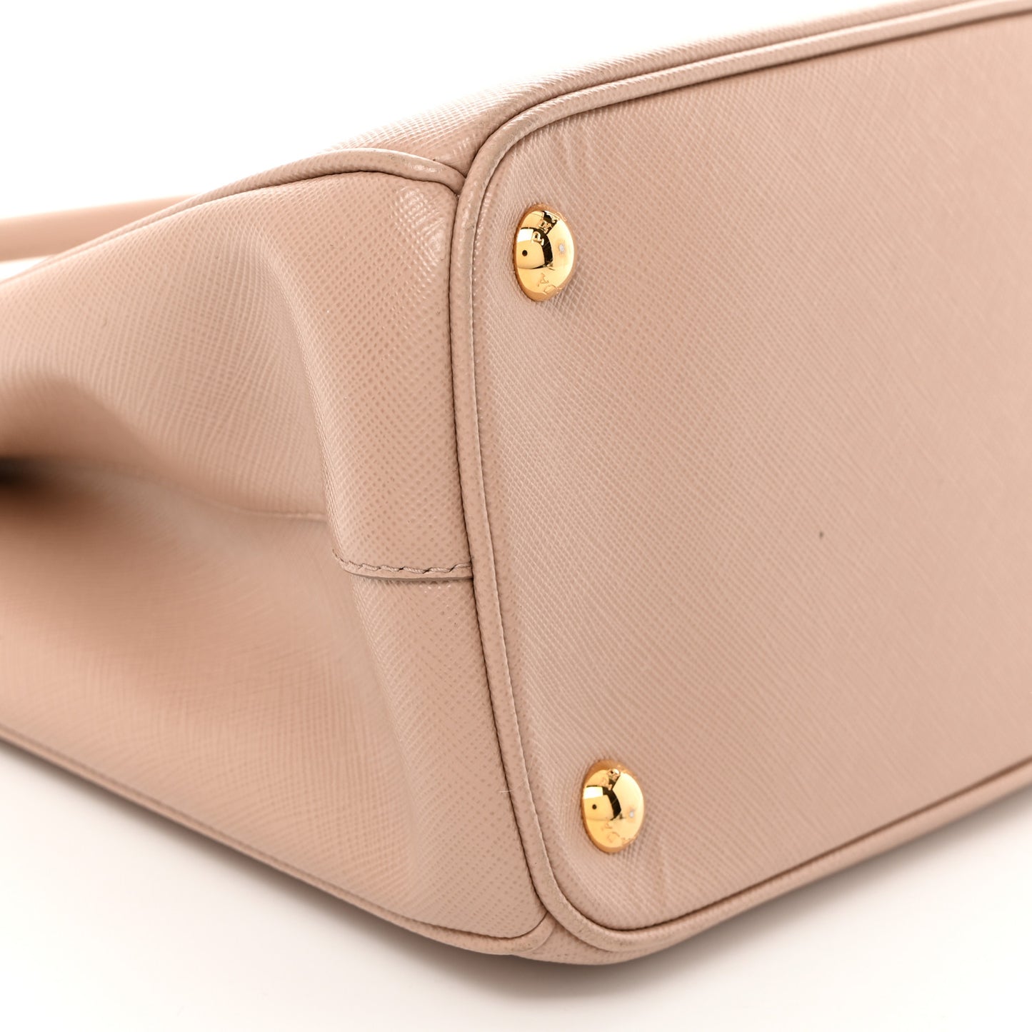 Saffiano Lux Small Galleria Double Zip Tote Cipria