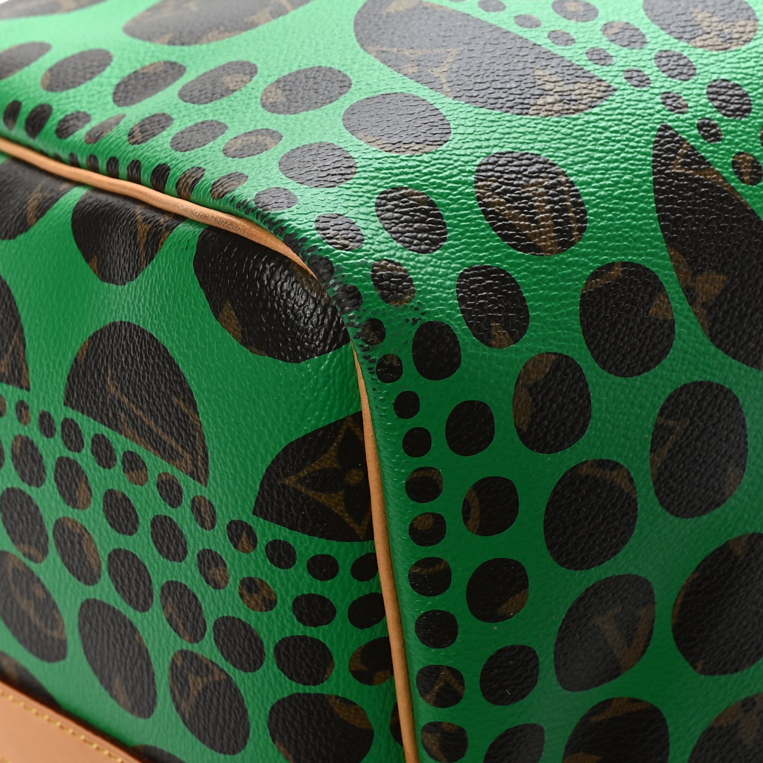 Louis Vuitton Monogram Kusama Pumpkin Dots Keepall Bandouliere 55 Green 7 of 13