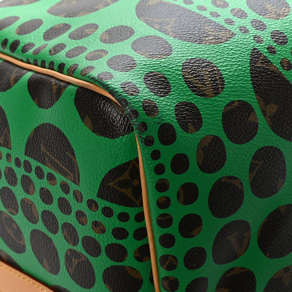 Louis Vuitton Monogram Kusama Pumpkin Dots Keepall Bandouliere 55 Green 7 of 13