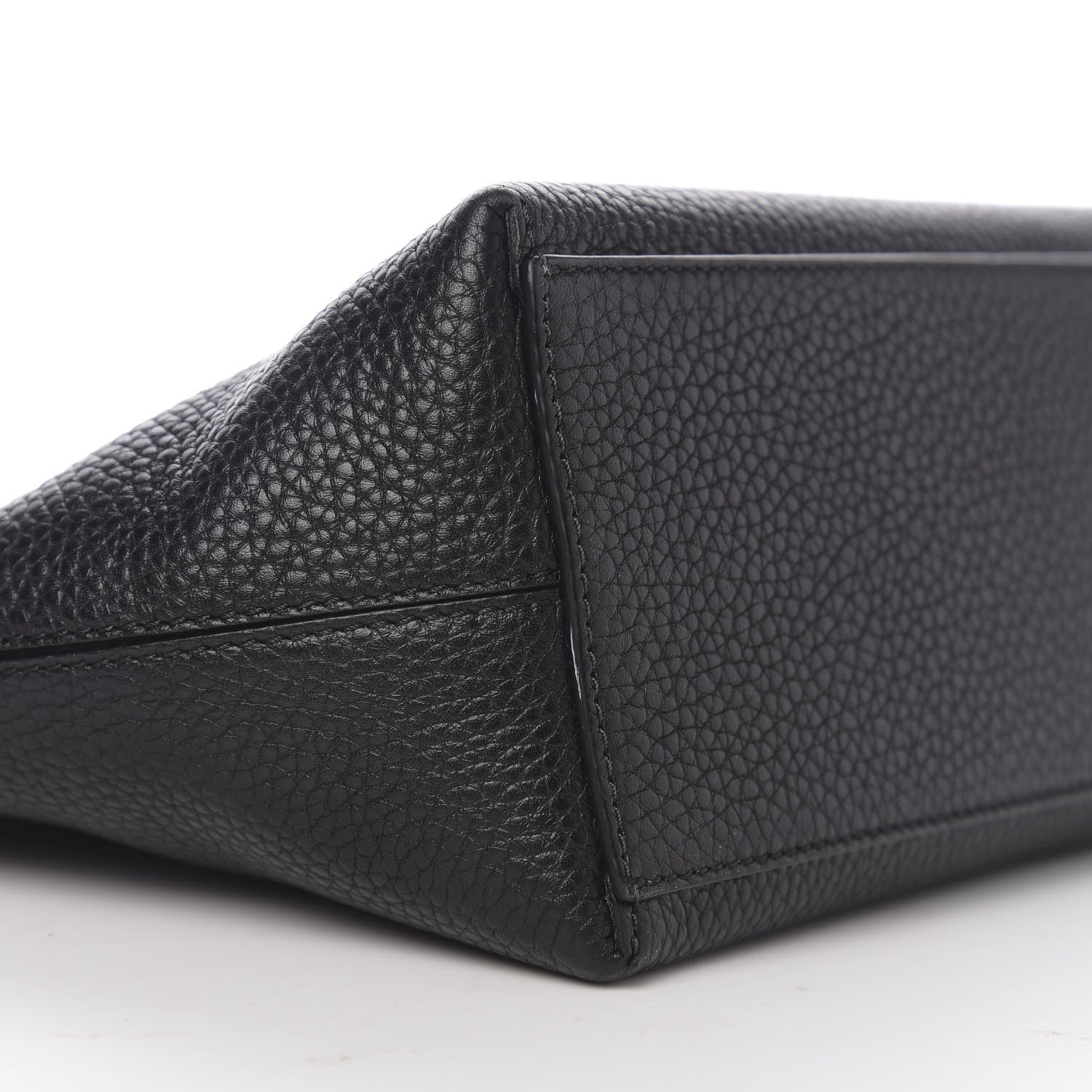 Valentino Garavani Grained Calfskin Small Rockstud Shoulder Tote Black 7 of 9