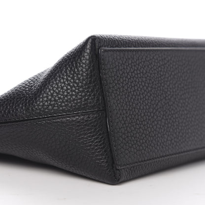 Valentino Garavani Grained Calfskin Small Rockstud Shoulder Tote Black 7 of 9