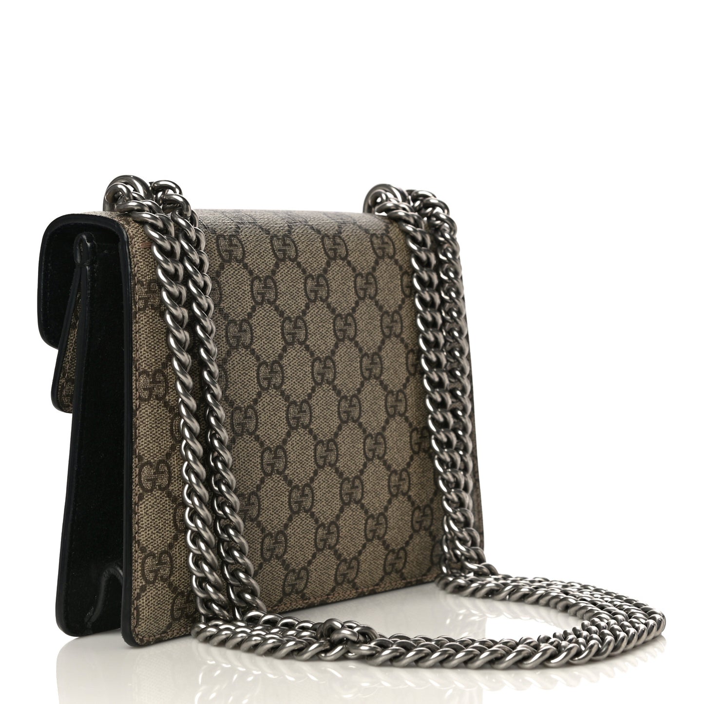 GG Supreme Monogram Mini Dionysus Shoulder Bag Black