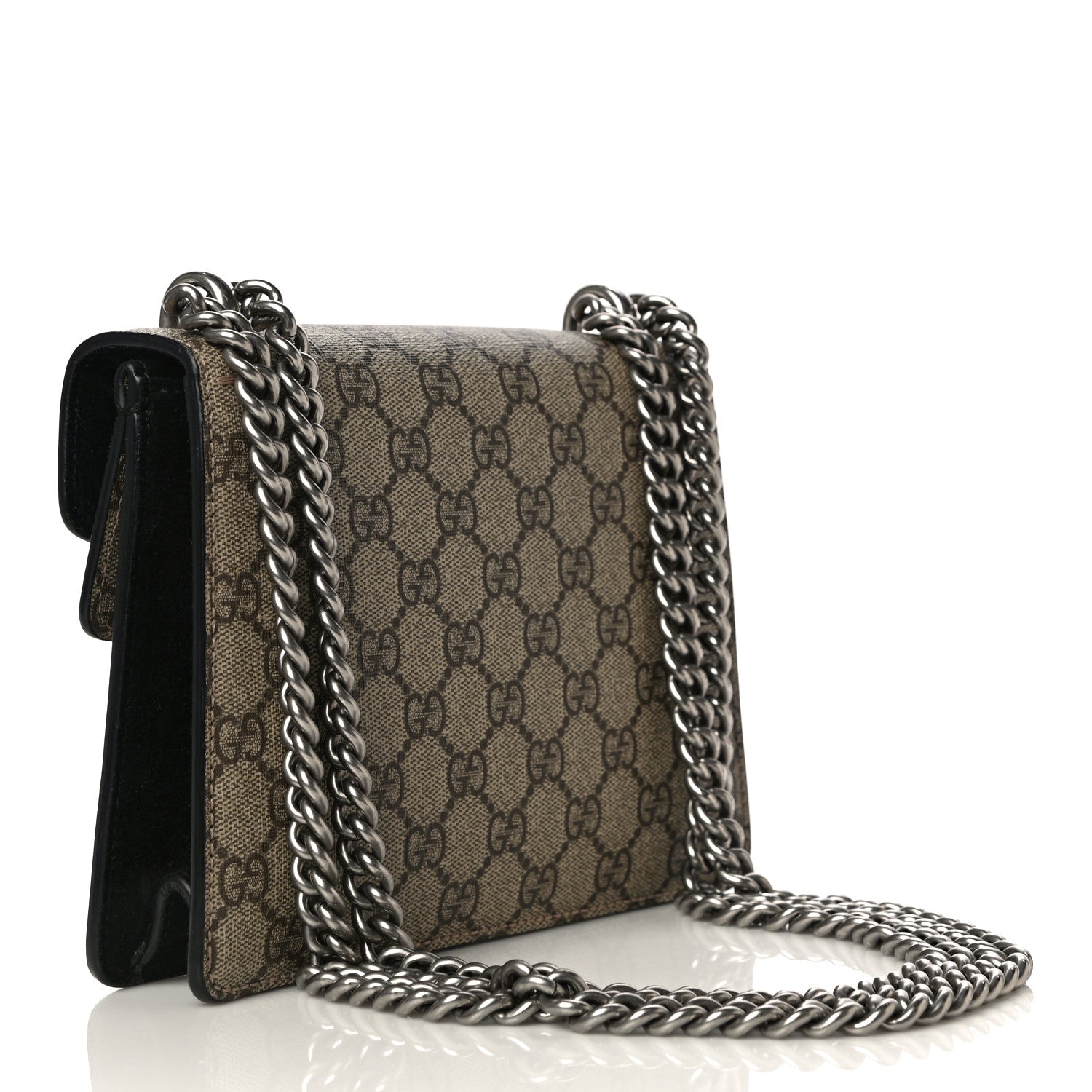 Gucci GG Supreme Monogram Mini Dionysus Shoulder Bag Black 3 of 14