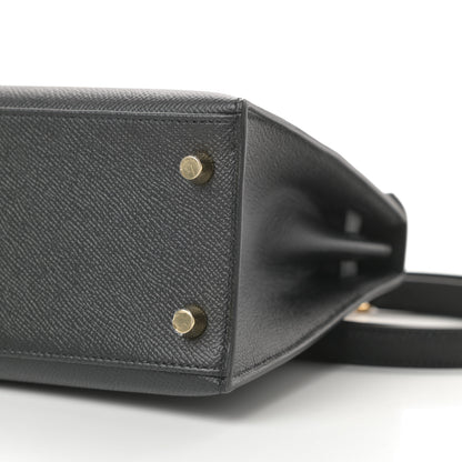 Hermes Epsom Kelly Sellier 25 Black 38 of 39