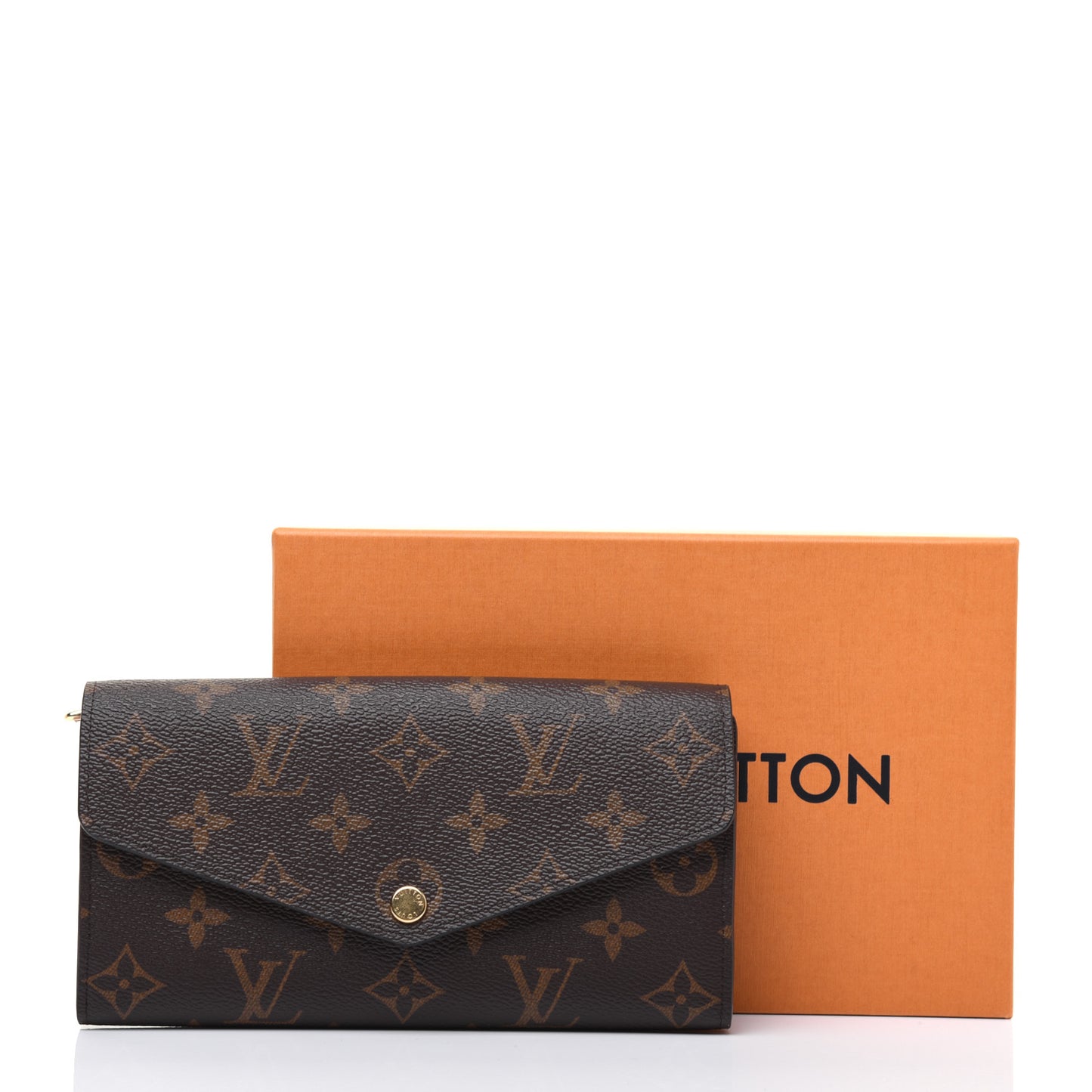Monogram Sarah Wallet NM Coquelicot