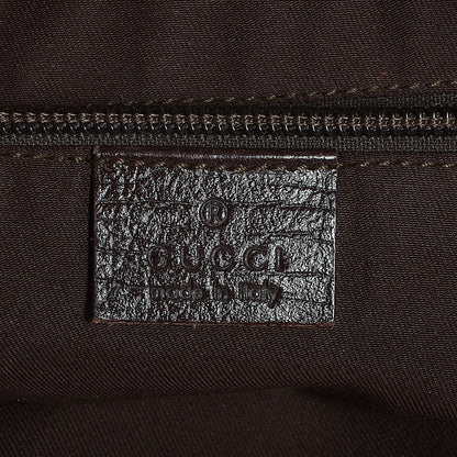 Gucci GG Plus Monogram Medium Flat Messenger Bag Dark Brown 6 of 7