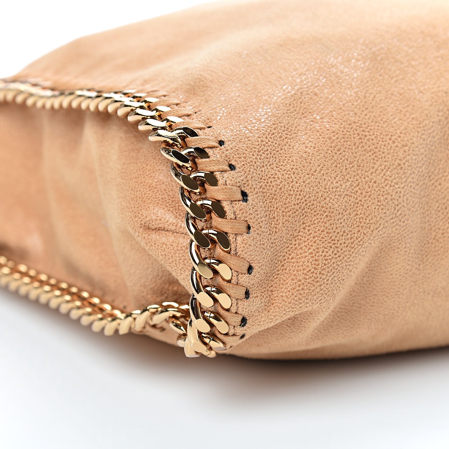 Shaggy Deer Small Falabella Tote Tan