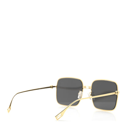Fendi Metal FF Square Sunglasses FE40123U Gold 4 of 7