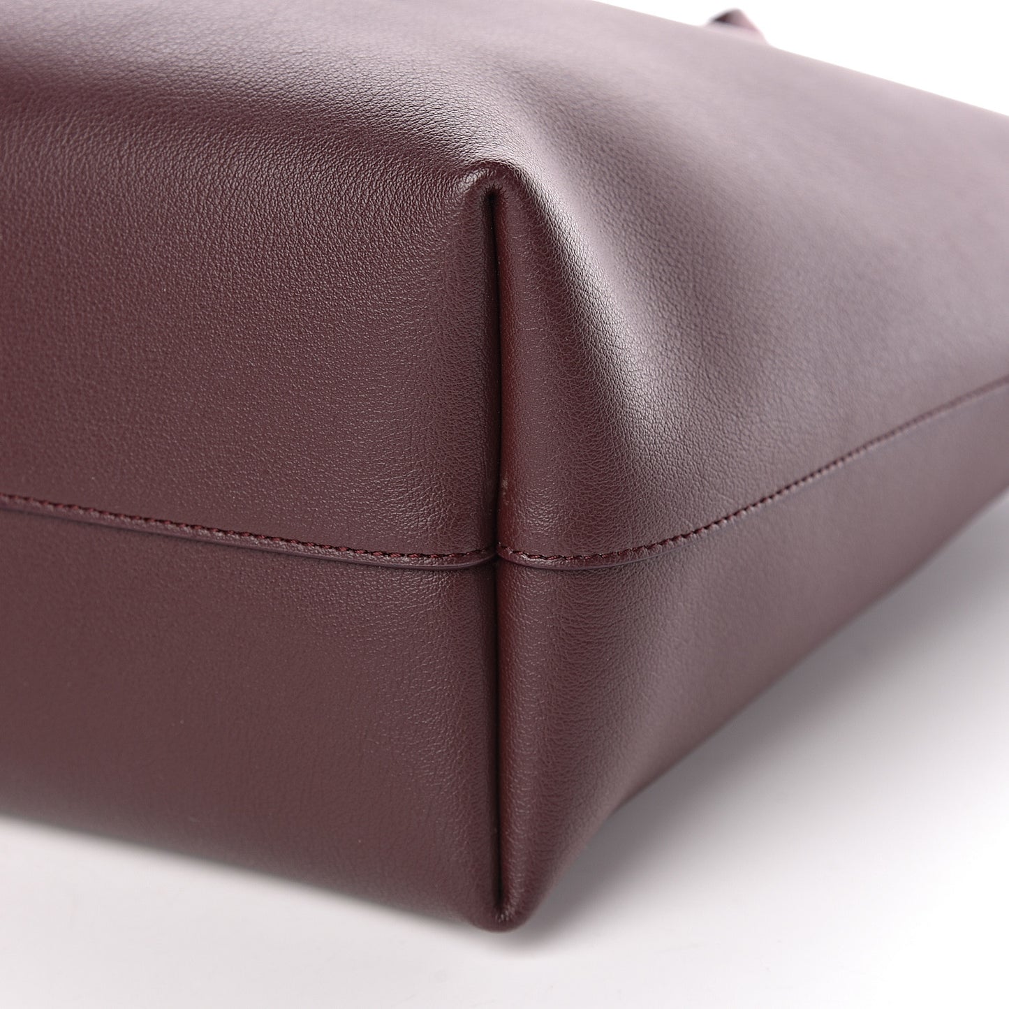 Calfskin Large Shopping Tote Bordeaux