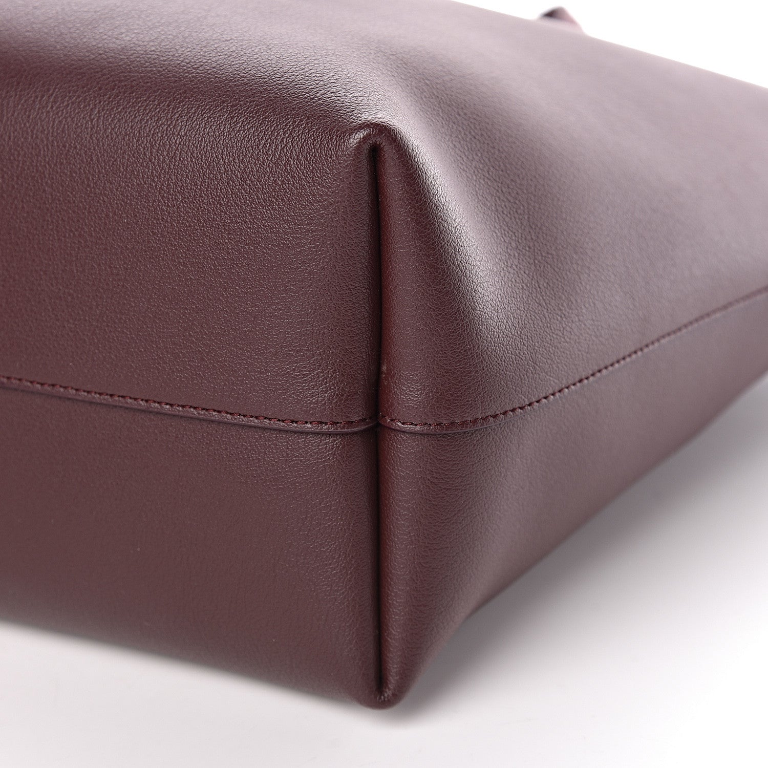 Saint Laurent Calfskin Large Shopping Tote Bordeaux 11 of 11