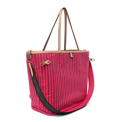 Louis Vuitton Monogram Inside Out Neverfull Bandouliere MM Rose Pondichery 11 of 15