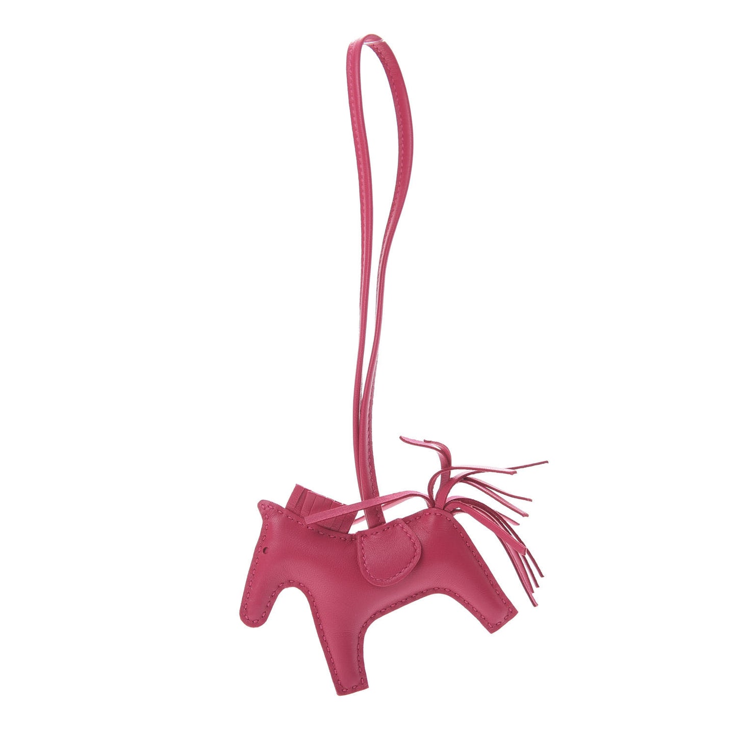 Milo Lambskin Grigri Rodeo Horse Bag Charm PM Rose Mexico