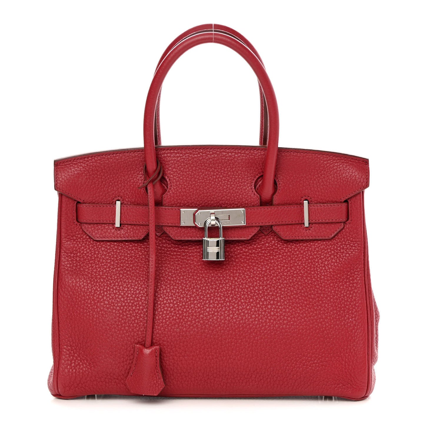 Taurillon Clemence Birkin 30 Rouge Garance
