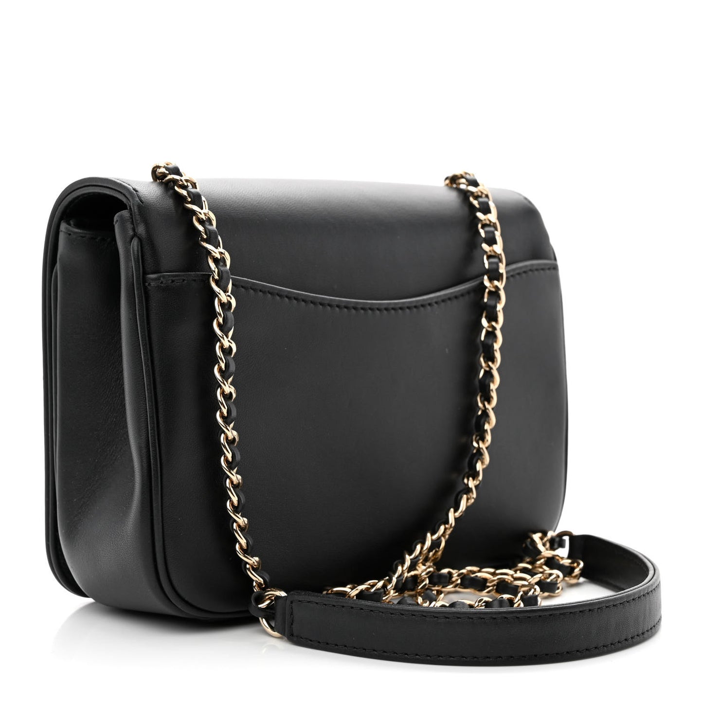 Lambskin CC Mania Flap Bag Black